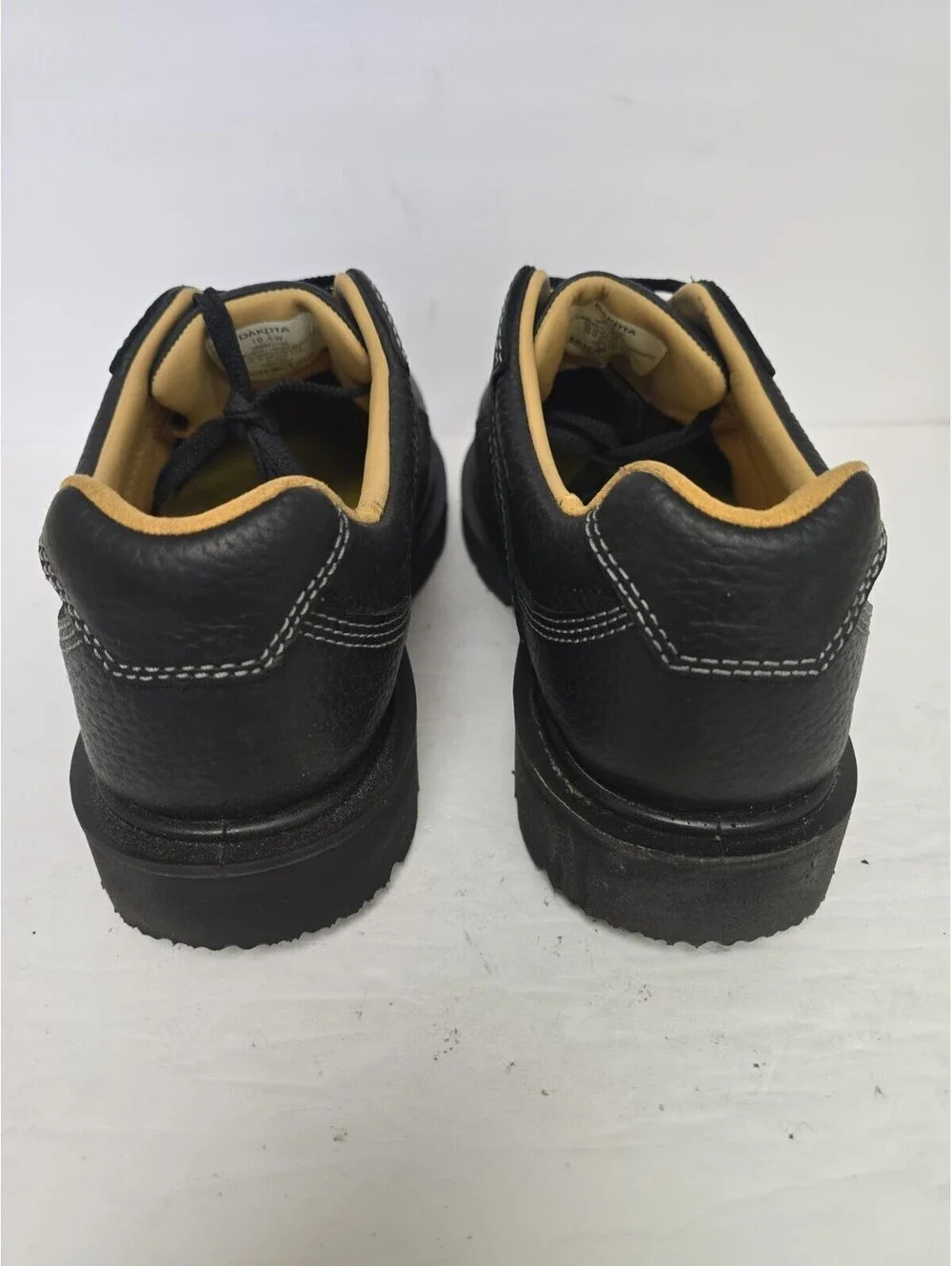 DAKOTA Men's Aluminum Toe Composite Plate Oxford Safety Shoes 1119QC Black 10.5W